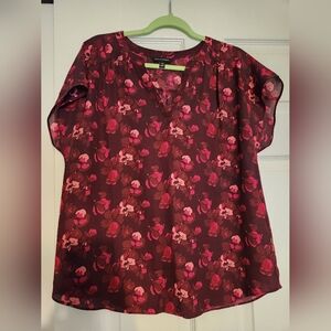 Banana Republic Floral Dolman Sleeve Medium Blouse